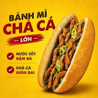 Hình ảnh Bánh Mì Chả Cá Lớn