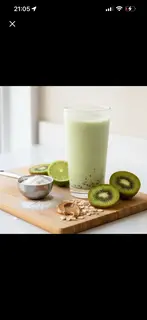 Hình ảnh Protein kiwi hạnh nhân - Kiwi Almond Protein Shake