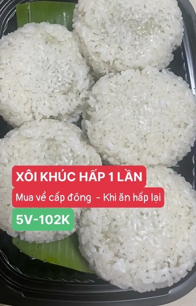 Hình ảnh XK 5V HẤP 1 LẦN (Mua về cấp đông, khi ăn hấp cách thuỷ)