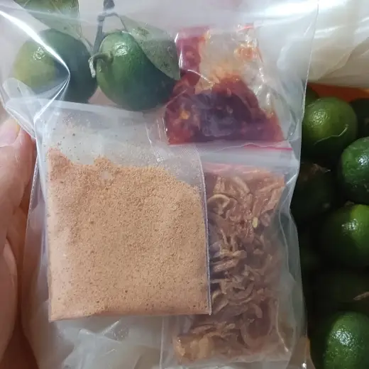 Hình ảnh Bánh Tráng Muối Nhuyễn Hành Phi, túi zip 