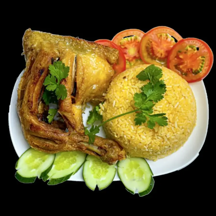 Hình ảnh Cơm gà đùi lớn góc tư