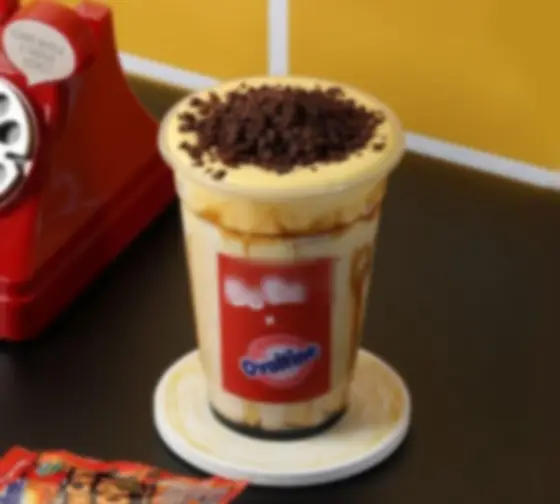 Hình ảnh Sữa tươi đường đen tiramisu ovaltine - nóng