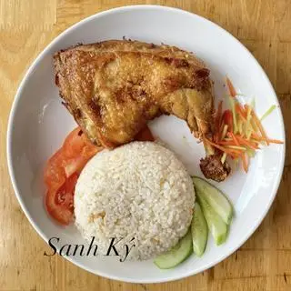 Hình ảnh Cơm gà xối mỡ