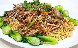 Hình ảnh mì trộn bò xào