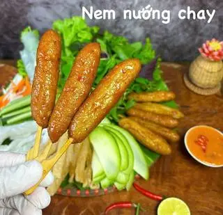 Hình ảnh nem nướng chay 