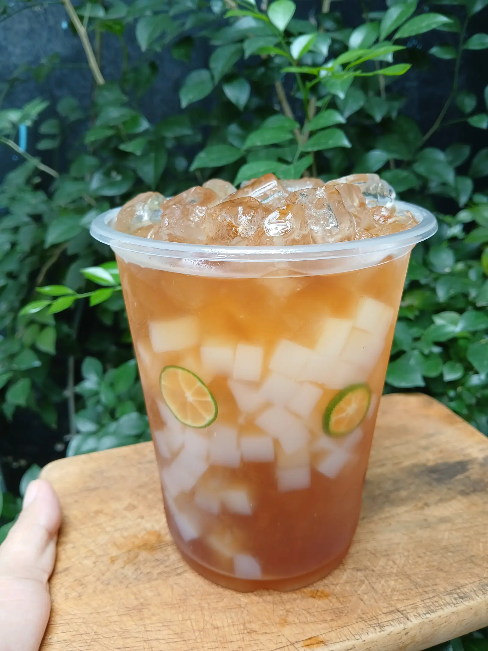 Hình ảnh Trà Tắc Mật Ong Thạch Dừa Khủng Long Size 1000ML
