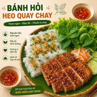 Hình ảnh Bánh hỏi heo quay 