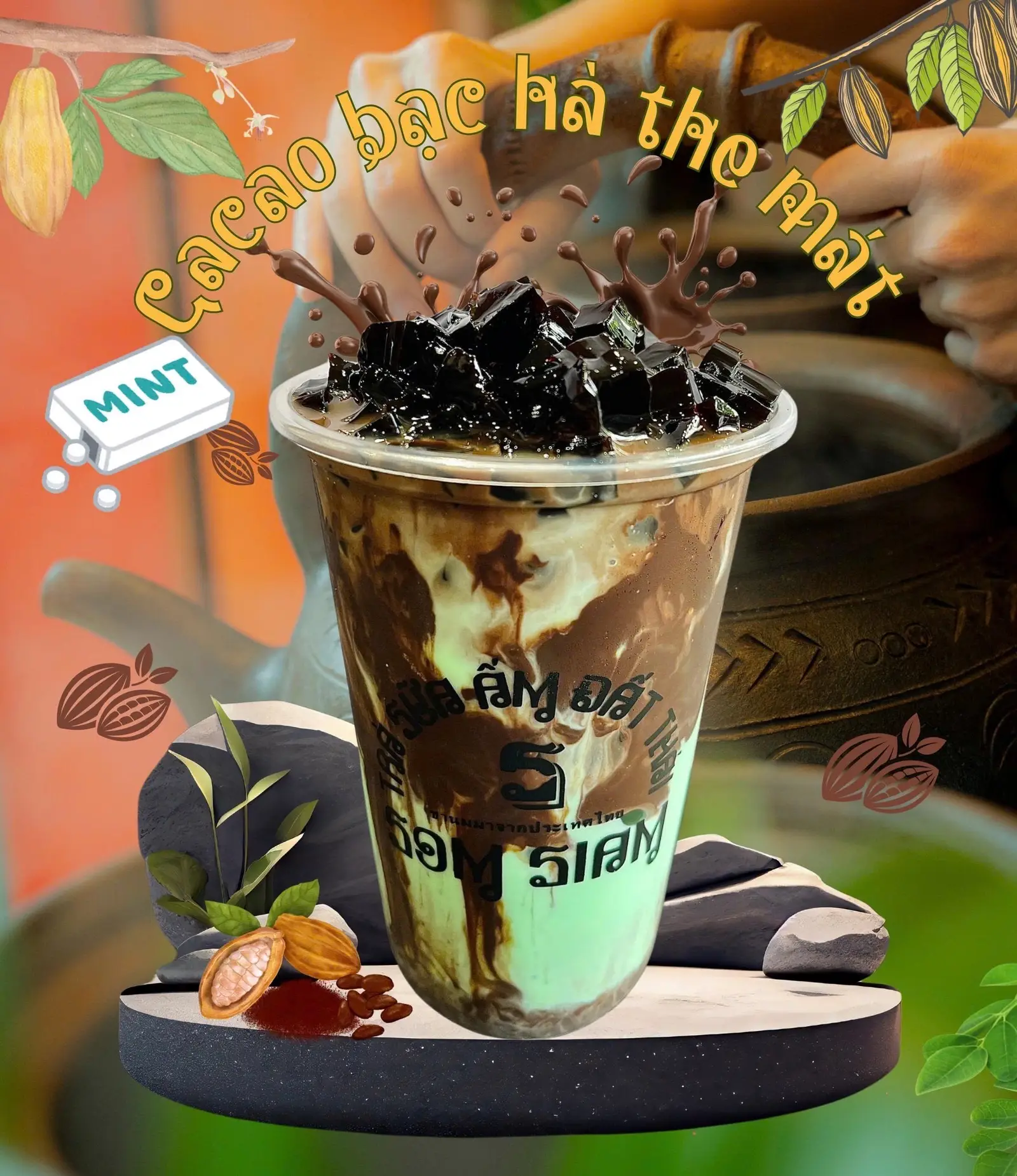 Hình ảnh Cacao bạc hà the mát -  M