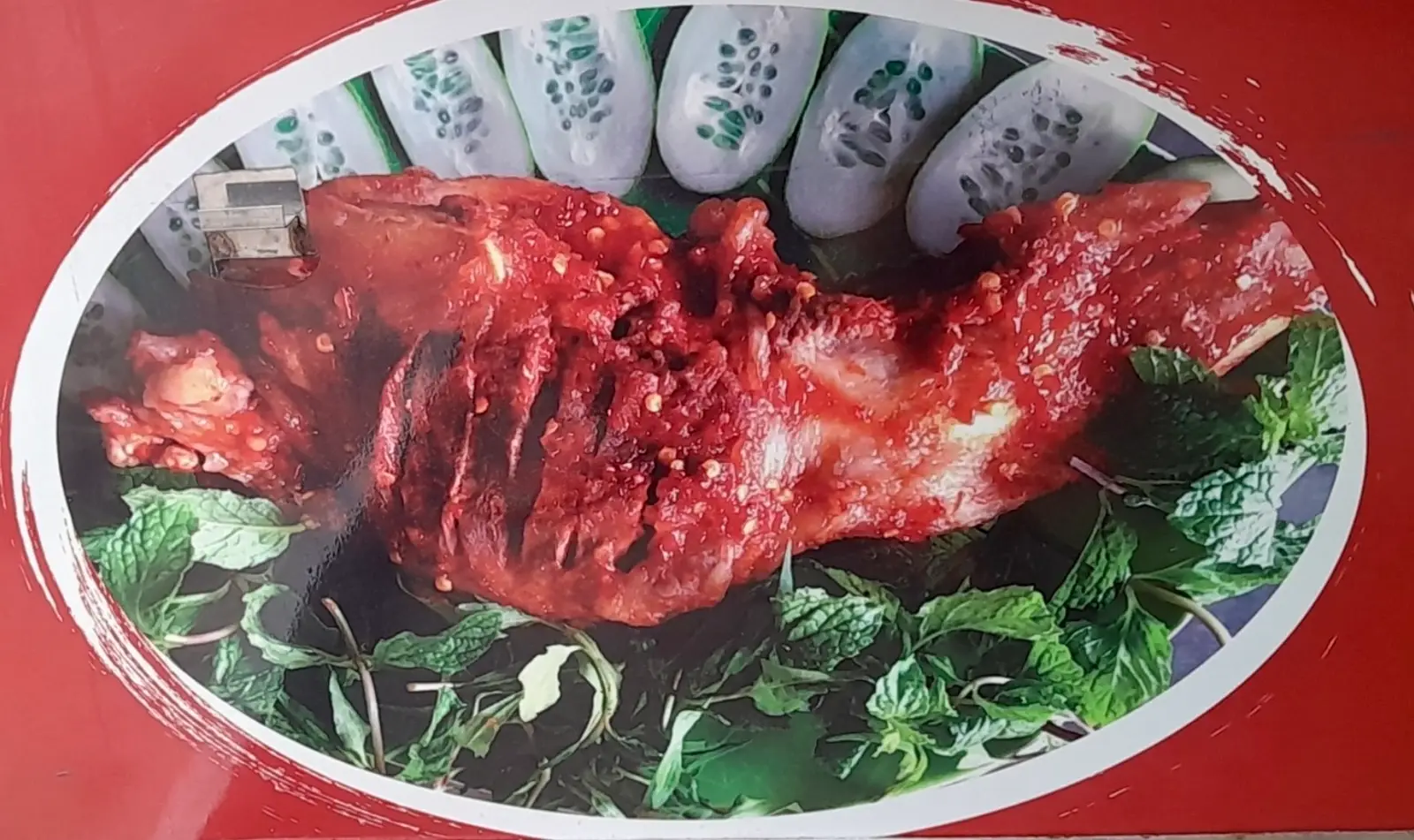 Hình ảnh Má Heo Nướng Lu ( Má Thịt )