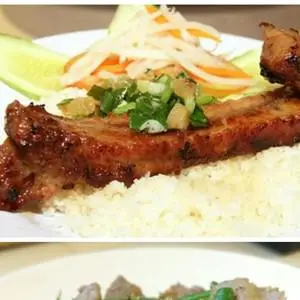 Hình ảnh Cơm sườn cọng quay