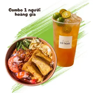 Hình ảnh Combo Bún nước tương ĐẬU - TRỨNG - TÔM + 1 Trà tắc 700ml