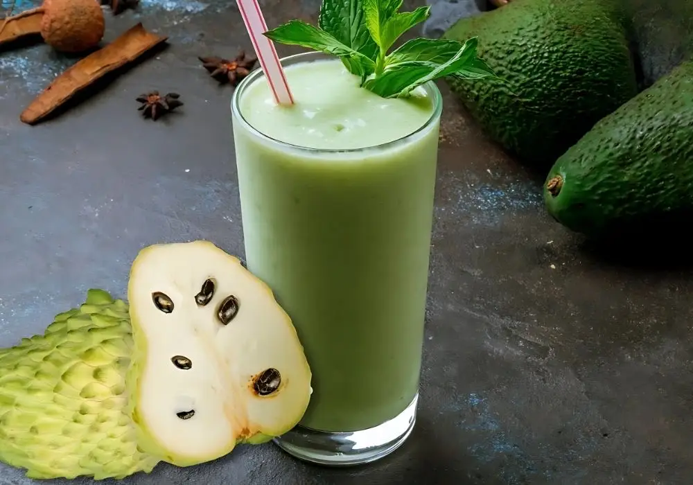 Hình ảnh Sinh tố bơ mãng cầu