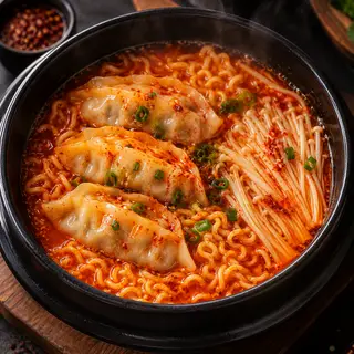 Hình ảnh Mì cay mandu nhân hải sản