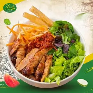 Hình ảnh Bún Trộn Nem Nướng