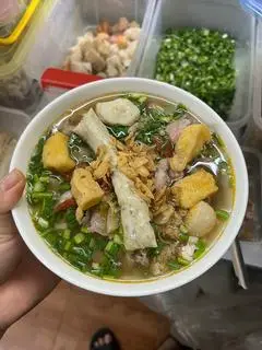 Hình ảnh bún riêu bò - đậu 