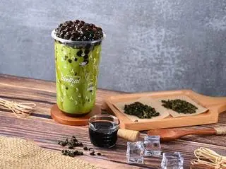 Hình ảnh Trà sữa Thái xanh - trân châu đen