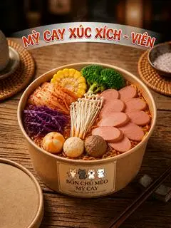 Hình ảnh Mỳ Cay xúc xích - Viên