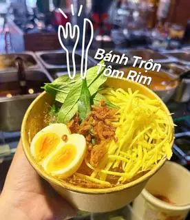 Hình ảnh bánh tráng trộn tôm ghim