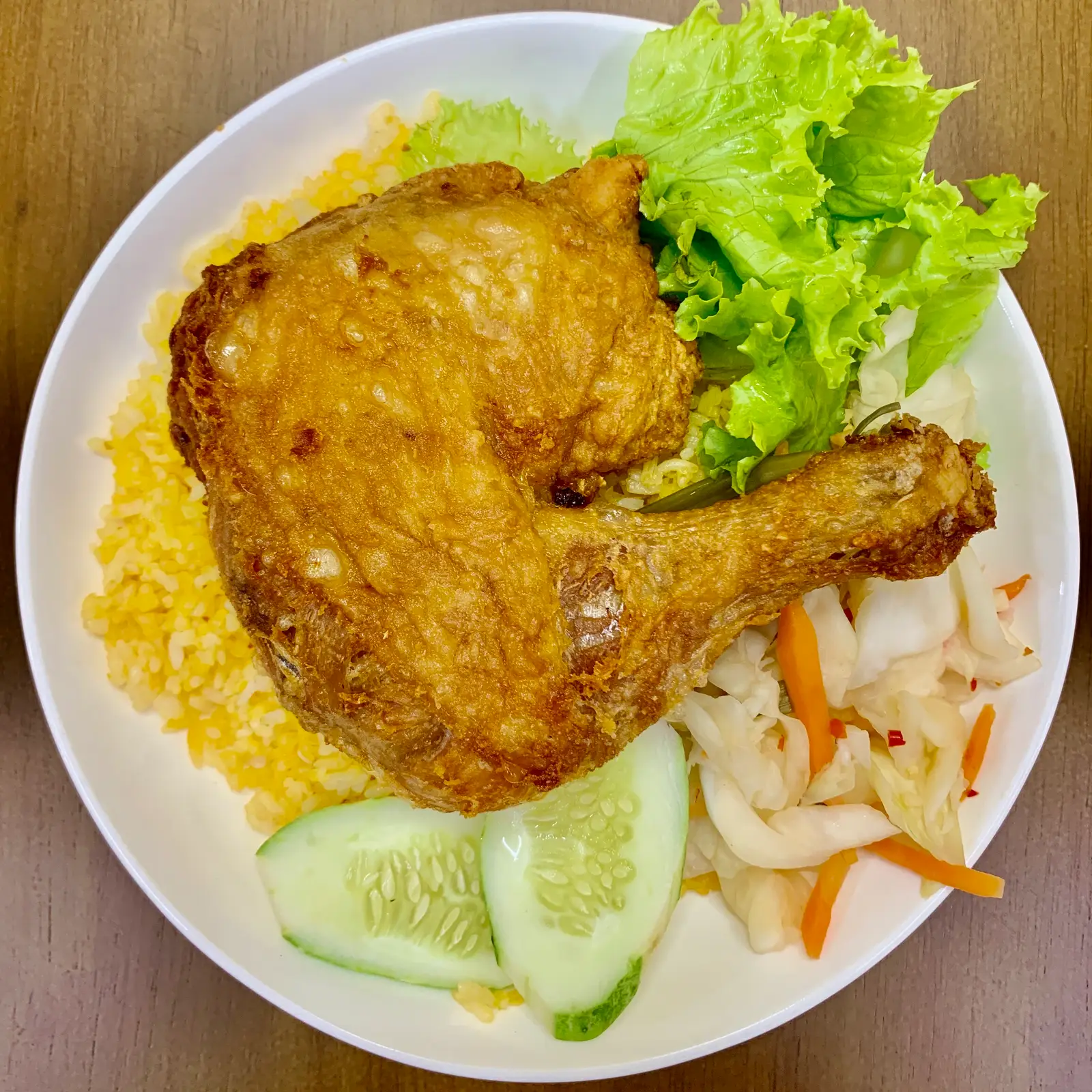 Hình ảnh CƠM GÓC 4 GÀ giòn sốt bơ tỏi