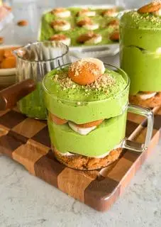 Hình ảnh Matcha Banana Pudding