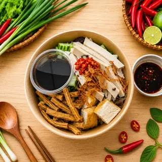 Hình ảnh Bún nước tương chay thập cẩm