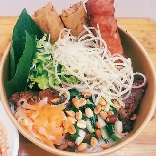Hình ảnh Bún Thịt Nướng + Nem + Chả Giò + Bì thính