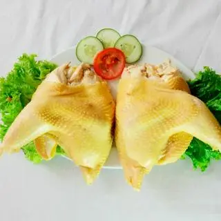 Hình ảnh Gà hấp nửa con + Xôi dừa