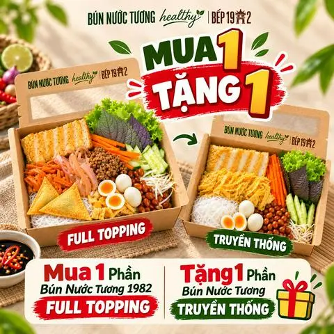 Hình ảnh [1 TẶNG 1] Mua Bún Nước Tương 1982 Tặng Bún Nước Tương truyền thống