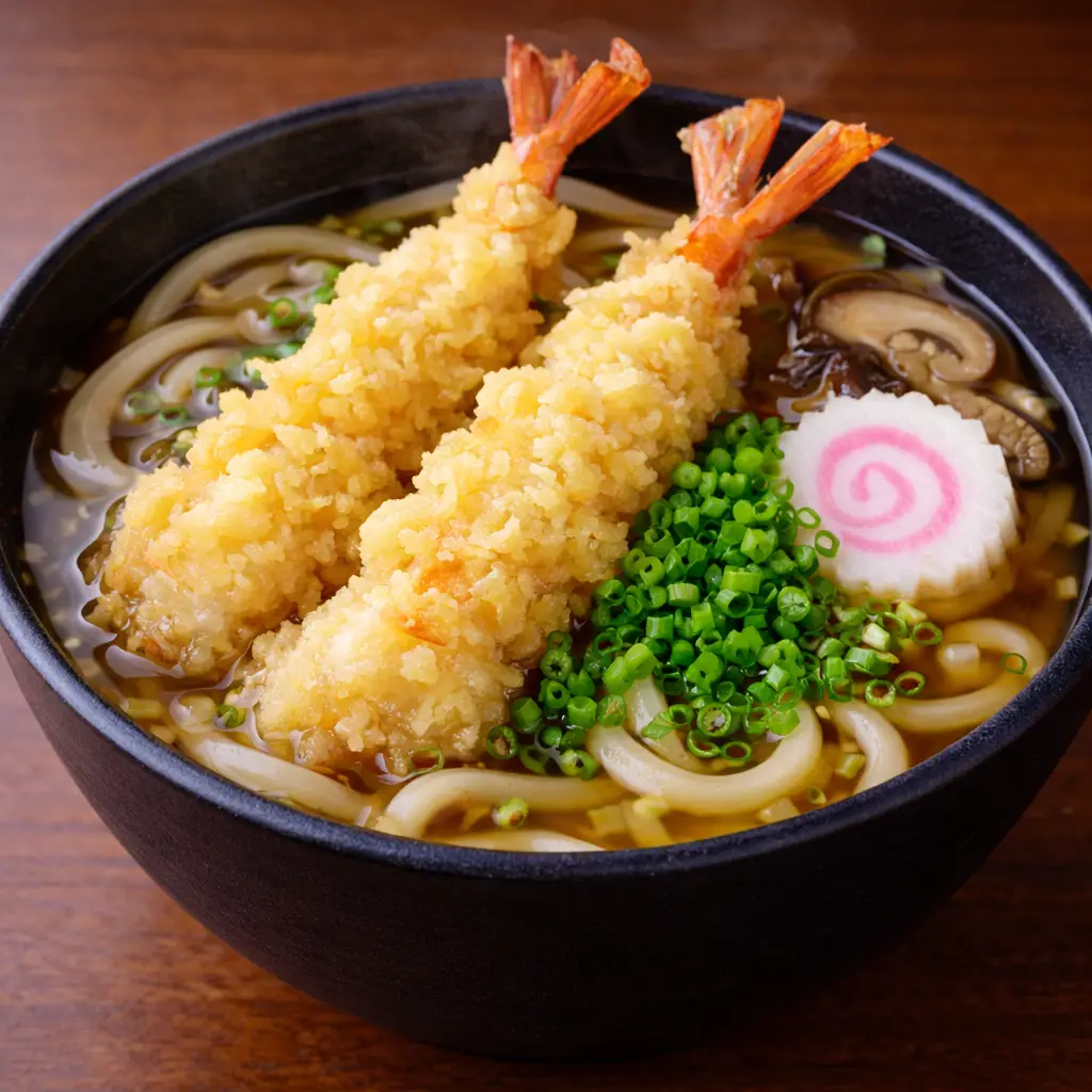 Hình ảnh Mì Udon Tôm Tempura | 海老天うどん