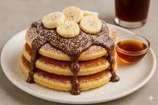 Hình ảnh Nutella Banana Pancakes