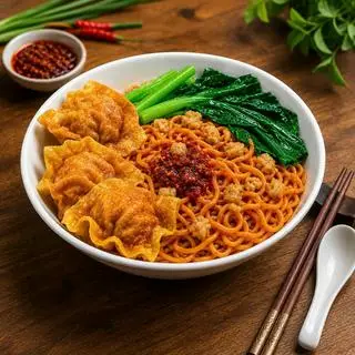 Hình ảnh Mì sủi cảo chiên 