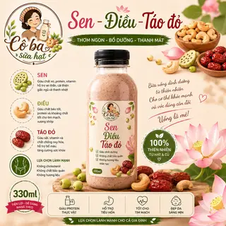 Hình ảnh Sữa hạt Sen - Điều - Táo đỏ