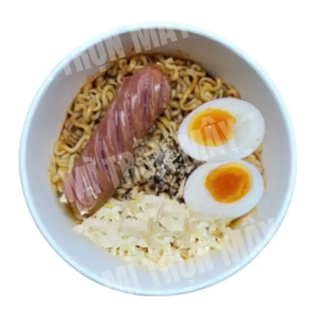 Hình ảnh Mì Cay SamYang Trứng + Xúc Xích