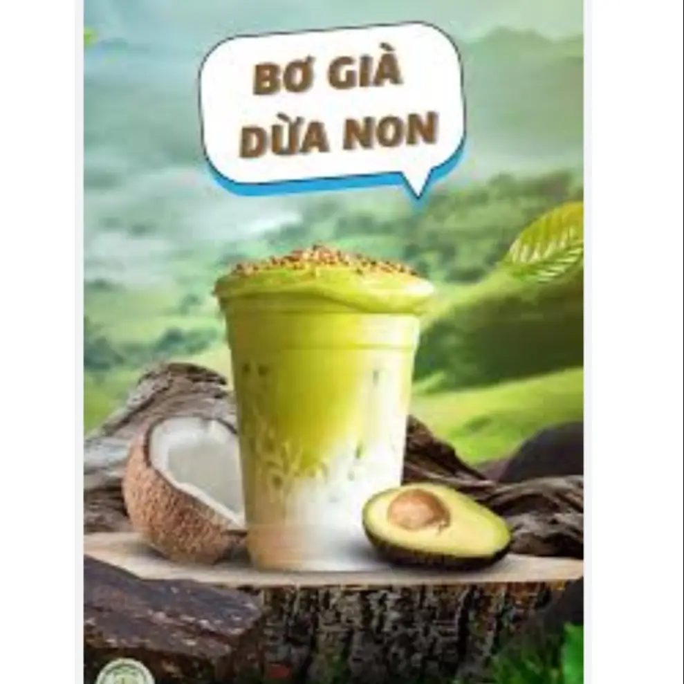 Hình ảnh Sinh tố bơ già dừa non