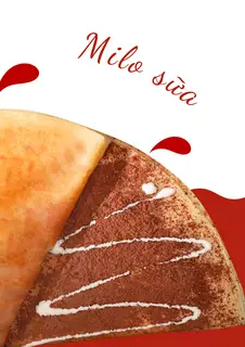 Hình ảnh Bánh crepe milo sữa
