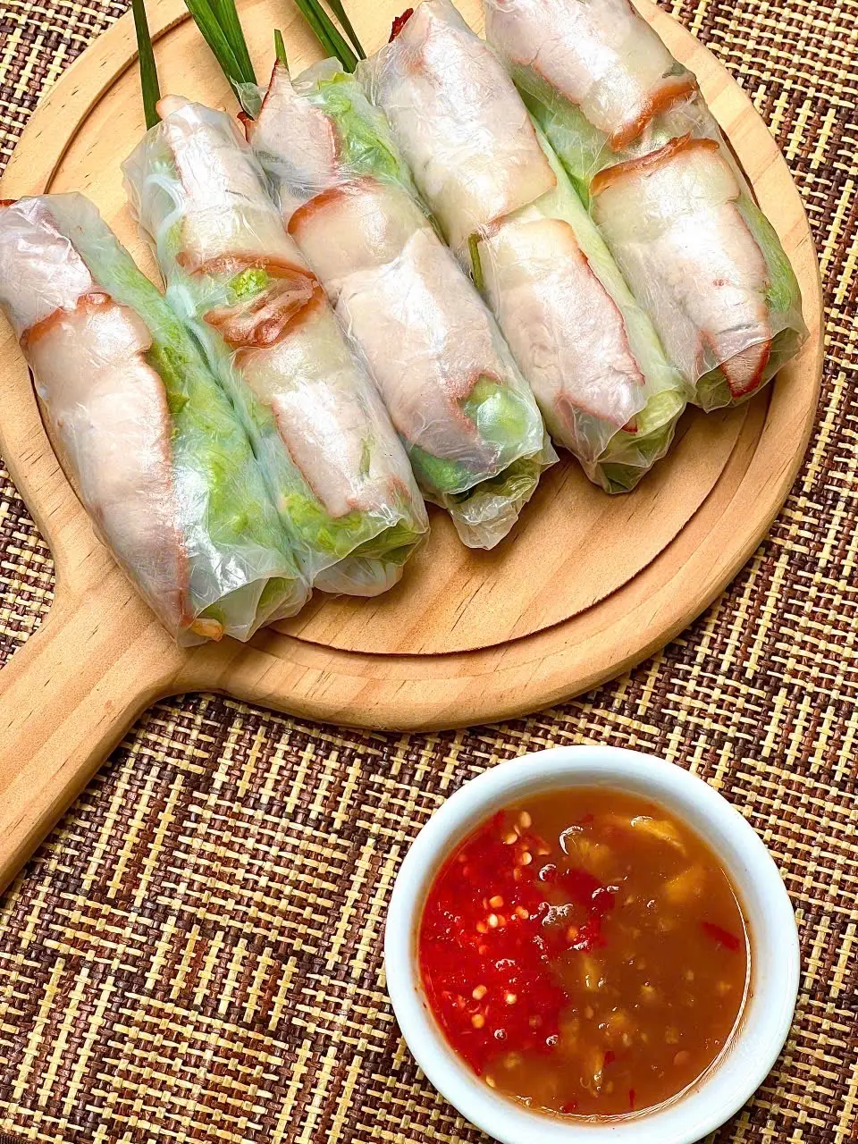 Hình ảnh Combo 5 gỏi cuốn thịt( dùng mắm nêm)