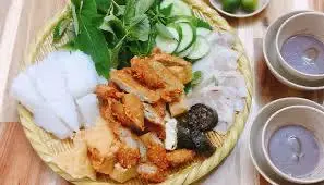 Hình ảnh Bún đậu nem chua rán 