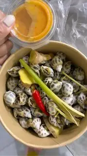 Hình ảnh ốc hương hấp sả gừng