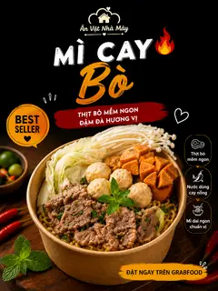 Hình ảnh Mì Cay Bò - Tặng 1 ly Coca ❤️