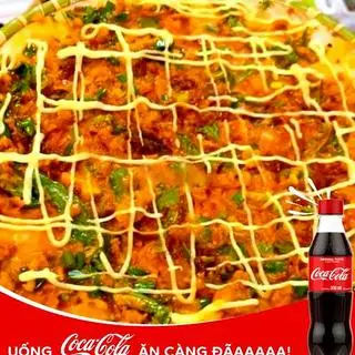 Hình ảnh Bánh tráng nướng truyền thống - Cocacola