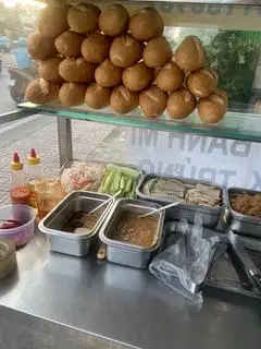 Hình ảnh bánh mì thập Cẩm chả lụa chay, chả chiên, sườn khìa