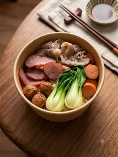 Hình ảnh Mì trộn bò cuộn