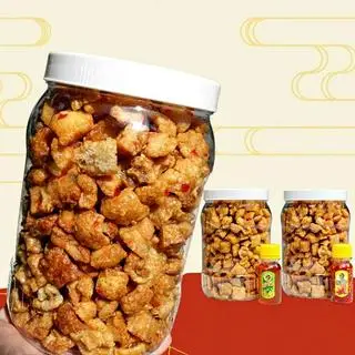 Hình ảnh Bánh tráng trộn mỡ hành Tóp Mỡ
