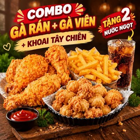 Hình ảnh Combo cho 2 - 3 người (gà viên)