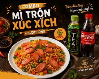 Hình ảnh ComBo  Mì Trộn XX+ Nước