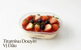 Hình ảnh Tiramisu douyin vị dâu