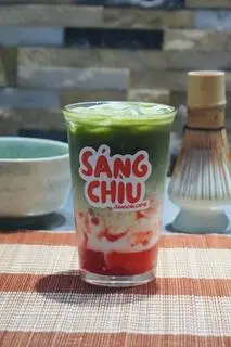 Hình ảnh Matcha latte dâu
