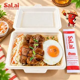 Hình ảnh Cơm SaLai - Bò Sốt Teriyaki - Trứng Ốp La