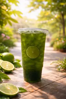 Hình ảnh Trà chanh thái xanh ly 1L