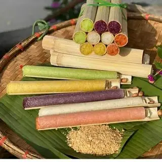 Hình ảnh cơm lam cốt dừa 